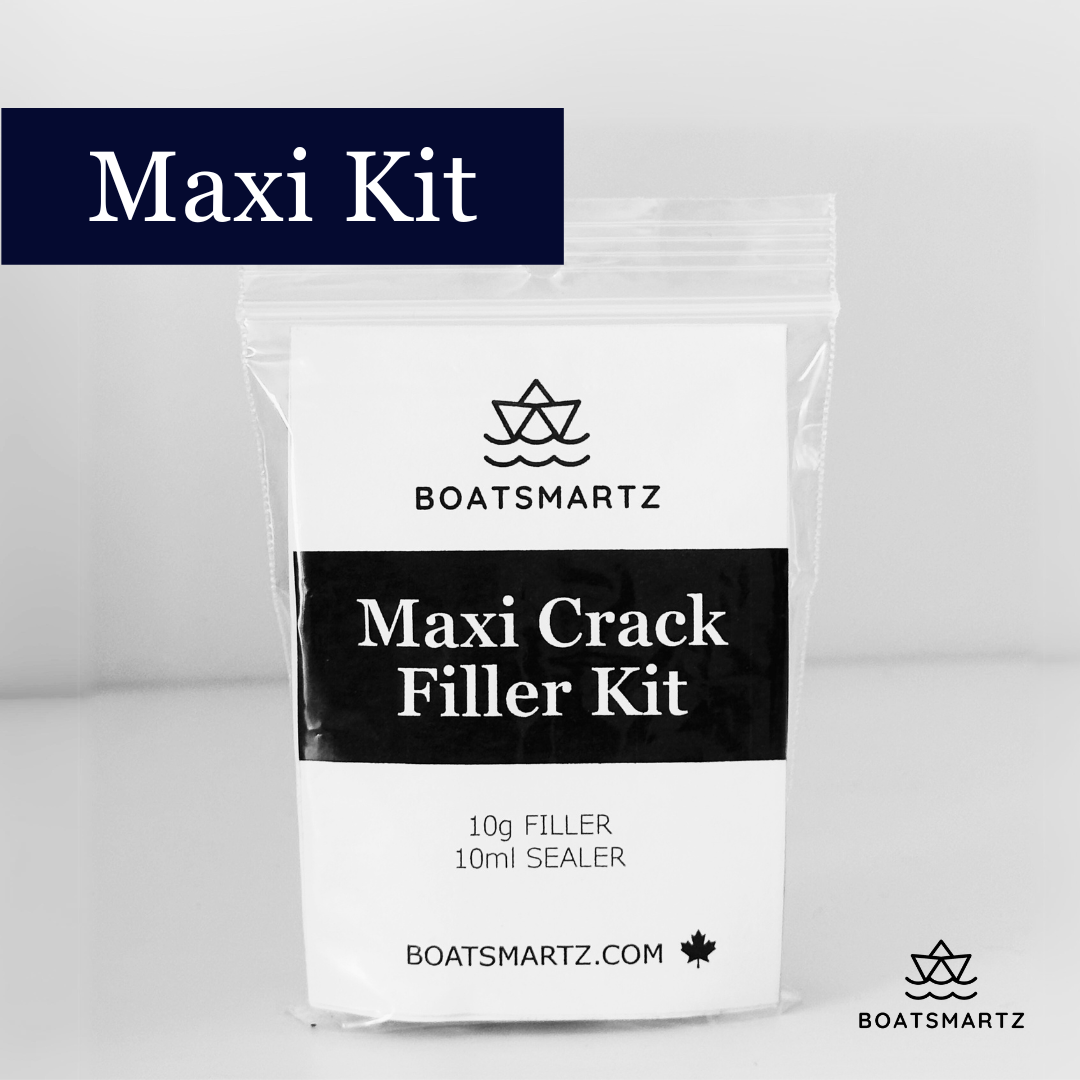 Boatsmartz Maxi Gel Coat Crack Repair Kit for 5-6 cracks - how to fix hairline cracks in gelcoat